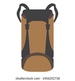 Isolated camping backpack on a white background - Vector