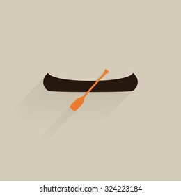 Isolated camping icon on a colored background
