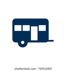 Isolated Camping Icon Symbol On Clean Background. Vector Caravan  Element In Trendy Style.