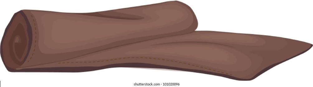 Isolated camping mat on white