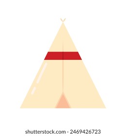 Isolated camping tent icon Vector illustration