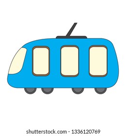 Isolated camping truck cartoon. Vector illustration design