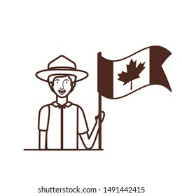 Isolated canada forest ranger design vector illustration