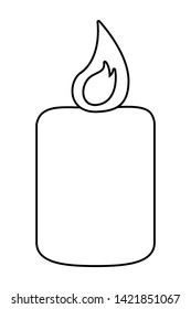 Isolated candle design vector illustration