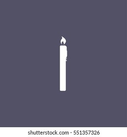 isolated candle icon