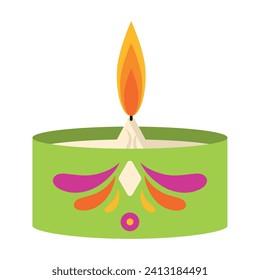 Isolated candle icon Vector illustration