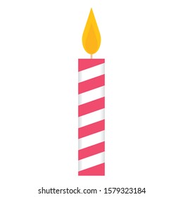Isolated candle image on a white background - Vector illustration design