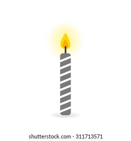 Isolated candle vector illustration