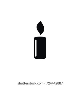 Isolated Candlelight Icon. Lightup Vector Element Can Be Used For Candlelight, Candle, Suppository Design Concept.
