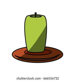 isolated candles cartoon