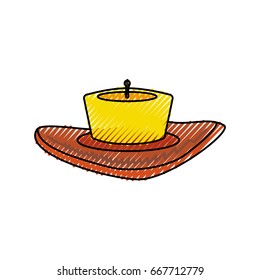 isolated candles cartoon