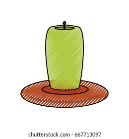 isolated candles cartoon