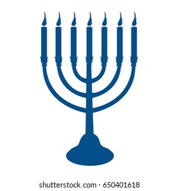 Isolated candlestick on a white background, Vector illustration