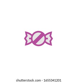 Isolated Candy Emoji, emoticon, Vector Icon Pictogram