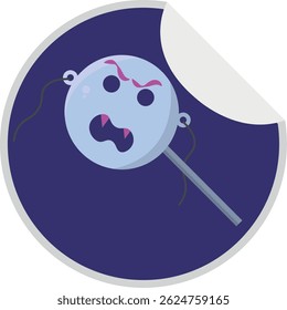Isolated candy icon halloween logo cartoon illustration