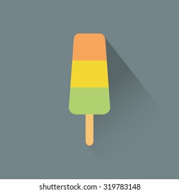 Isolated candy icon on a grey background