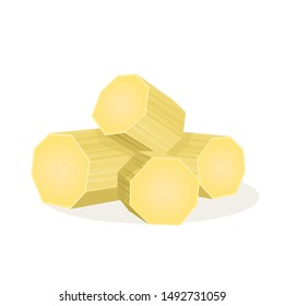 Isolated cane sugar vector illustration.  