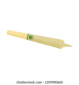 Isolated Cannabis Cigarette