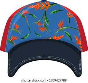 Isolated cap on white background illustration