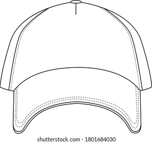 Isolated cap on white background illustration