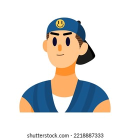 Isolated cape man vector illustration