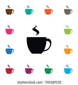 Isolated Cappuccino Icon. Cup Vector Element Can Be Used For Teacup, Cup, Cappuccino Design Concept.