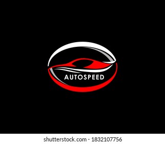 símbolo de velocidad automática del logotipo del coche aislado