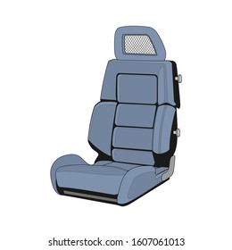 Isolated Car Seat on a white background