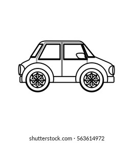 Isolated car vehicle