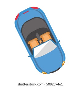 Isolated car vehicle design