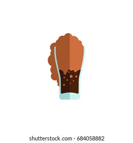 Isolated Carbonated Flat Icon. Soda Vector Element Can Be Used For Soda, Carbonated, Drink Design Concept.