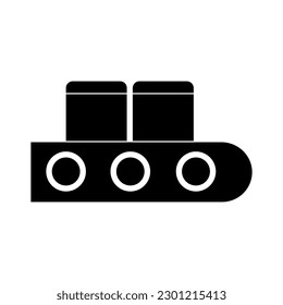 Isolated cargo, delivery boxes icon. Editable color. EPS vector file