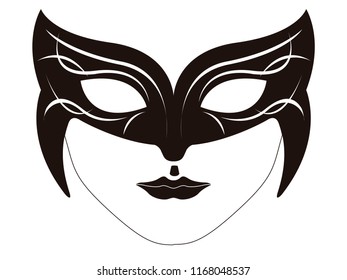 Isolated carnival mask icon. Vector illustration design