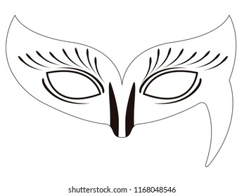 Isolated carnival mask icon. Vector illustration design