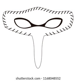 Isolated carnival mask icon. Vector illustration design