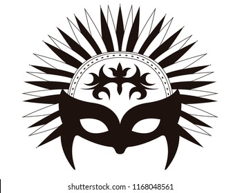 Isolated carnival mask icon. Vector illustration design