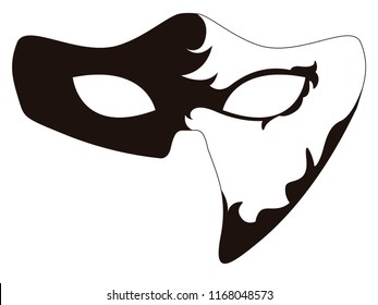 Isolated carnival mask icon. Vector illustration design