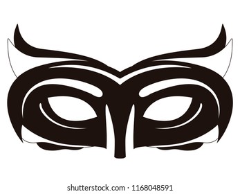 Isolated carnival mask icon. Vector illustration design