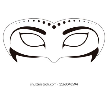 Isolated carnival mask icon. Vector illustration design
