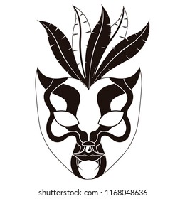 Isolated carnival mask icon. Vector illustration design