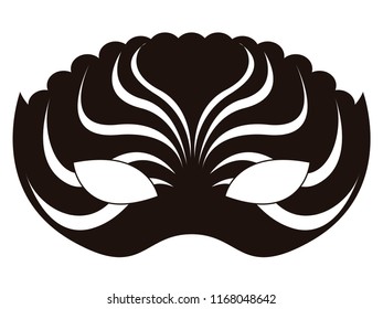 Isolated carnival mask icon. Vector illustration design