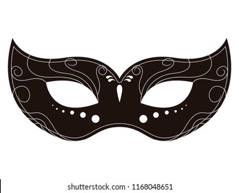 Isolated carnival mask icon. Vector illustration design