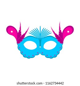 Isolated carnival mask image