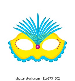 Isolated carnival mask image