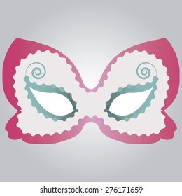 Isolated carnival mask on a background. Vector illustration