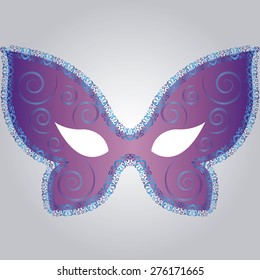 Isolated carnival mask on a background. Vector illustration