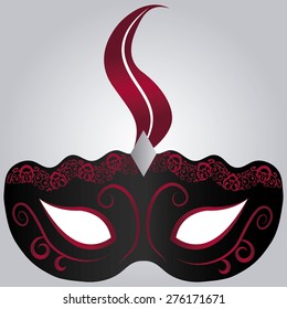 Isolated carnival mask on a background. Vector illustration