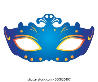 Isolated carnival mask on a white background, Vector illustration