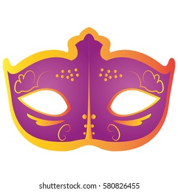 Isolated carnival mask on a white background, Vector illustration