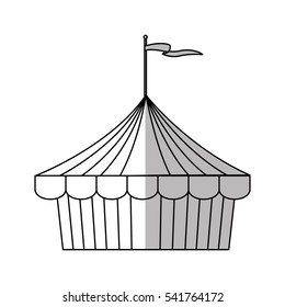 Isolated carnival tent design